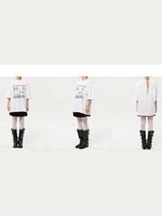 Oversized hip hop dance studio resistance graphics short sleeve t-shirt