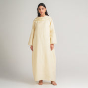 BEIGE LINEN DRESS