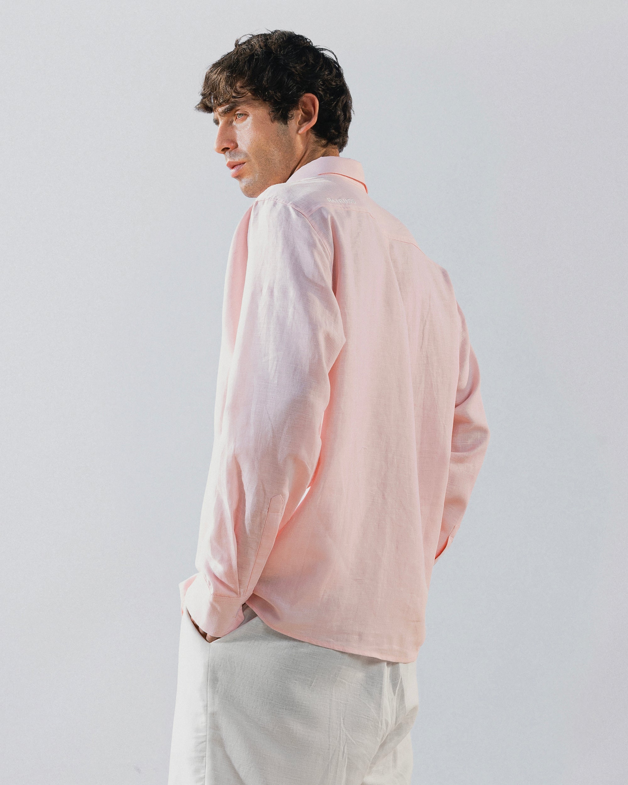 Light pink long sleeve shirt solmare
