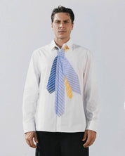 Tie print cotton shirt