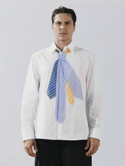 Tie print cotton shirt
