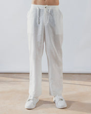 White linen pant solmare