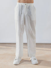 White linen pant solmare