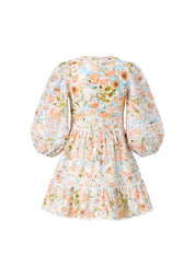 DAPHNE EMBROIDERED LONG SLEEVE DRESS