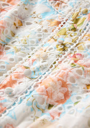 DAPHNE EMBROIDERED LONG SLEEVE DRESS