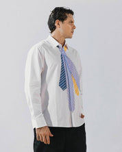Tie print cotton shirt