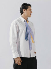 Tie print cotton shirt