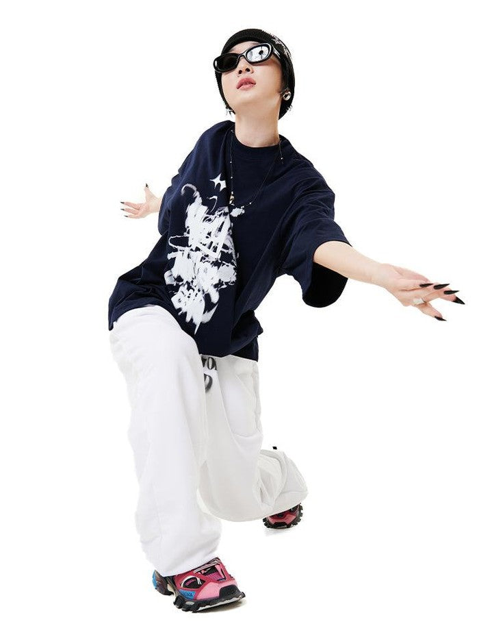 Oversized hip hop dance studio vintage graphics