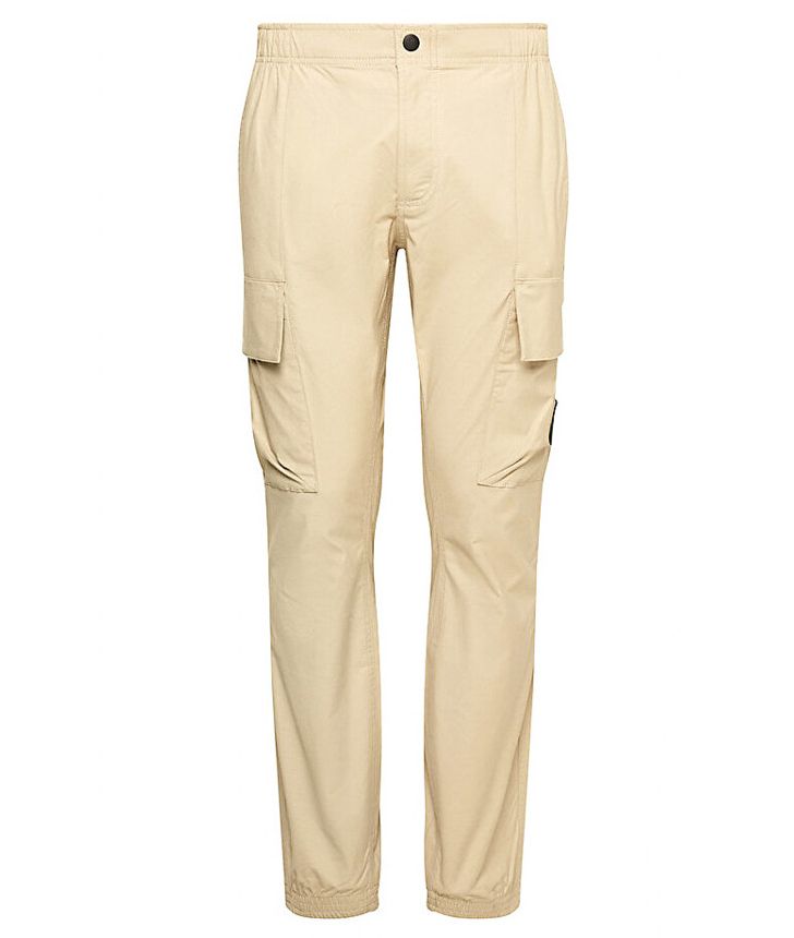 Men's Beige Skinny Washed Cargo Pant Calvin Klein