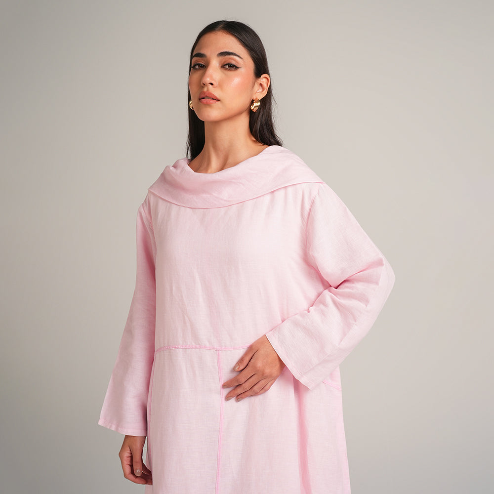 PINK LINEN DRESS