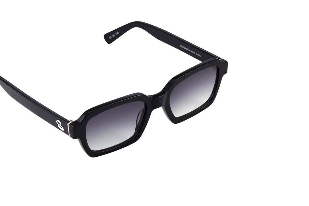 Si8 Gradient Polarized Sunglasses in Black