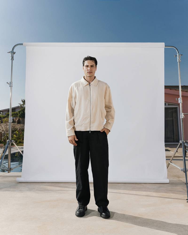 Khaki linen jacket