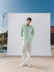 Light green long sleeve shirt solmare