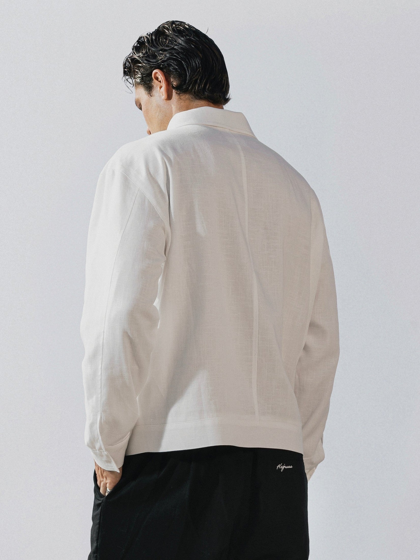 White linen jacket