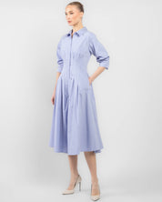 JAZZ PINTUCK MIDI DRESS