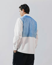 Sweater print cotton shirt