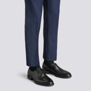 MEN'S BLACK LEATHER EASY LACE-UP