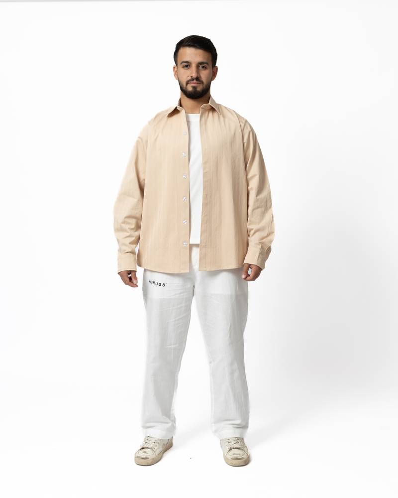 BEIGE LAYERED SHIRT
