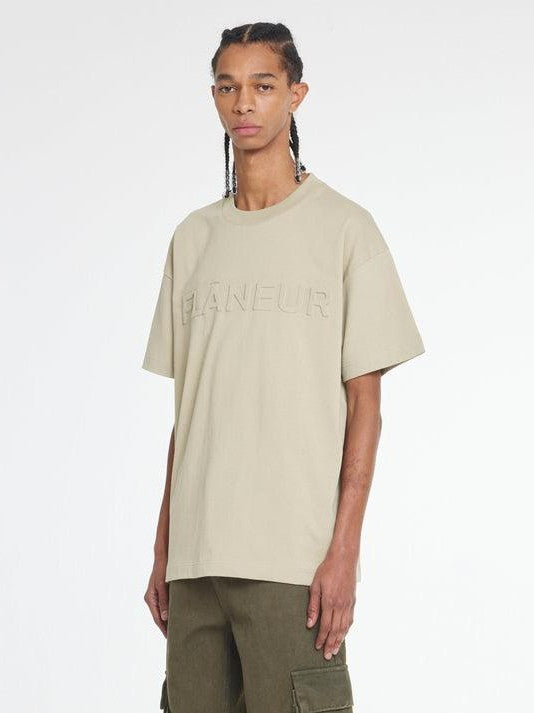 Embossed t-shirt sand
