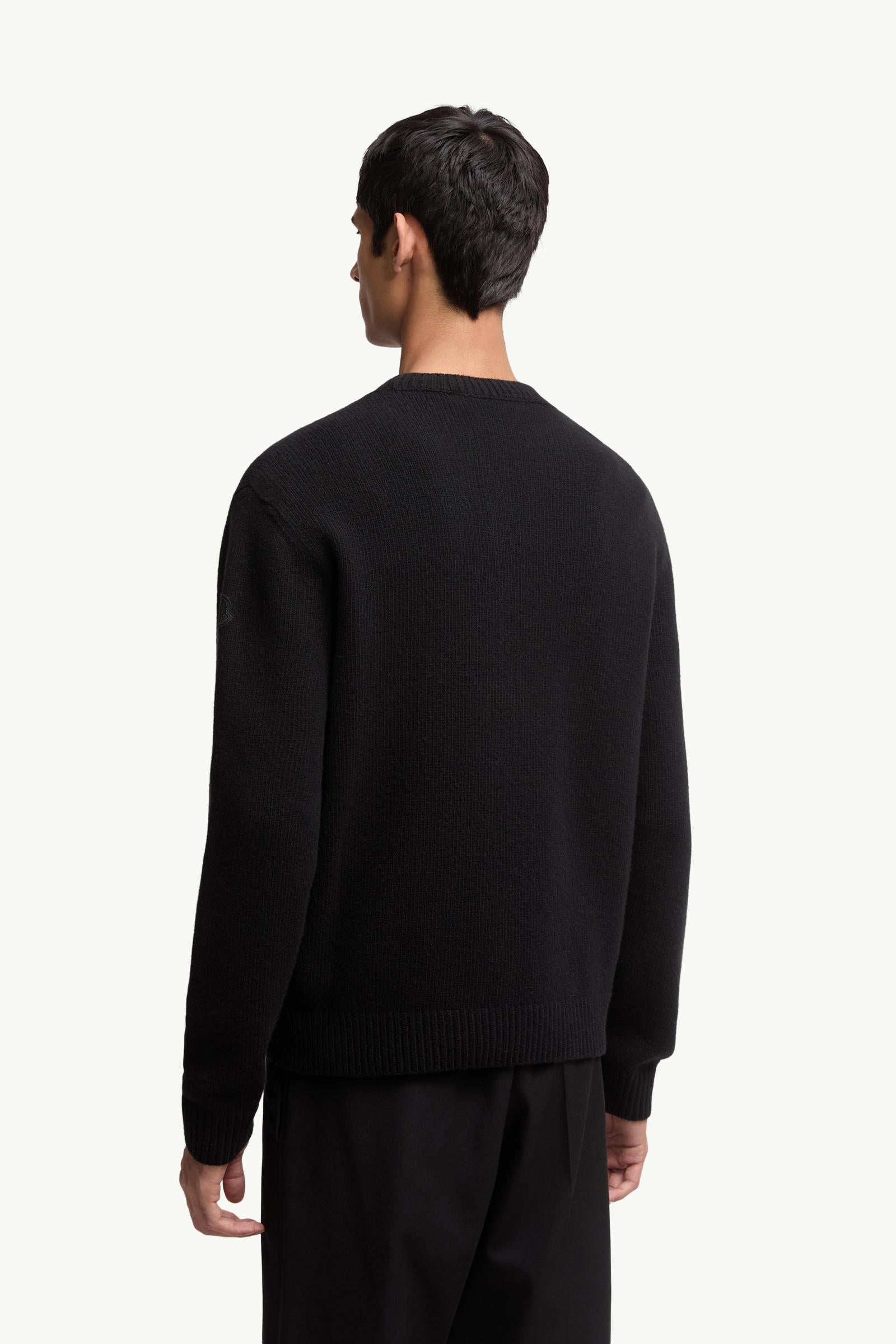 EMBROIDERED LOGO WOOL SWEATER