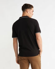 calvin klein Men's Logo Casual Black Polo Collar T-Shirt