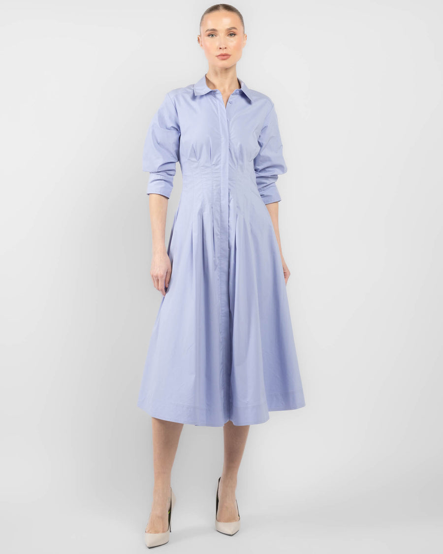 JAZZ PINTUCK MIDI DRESS