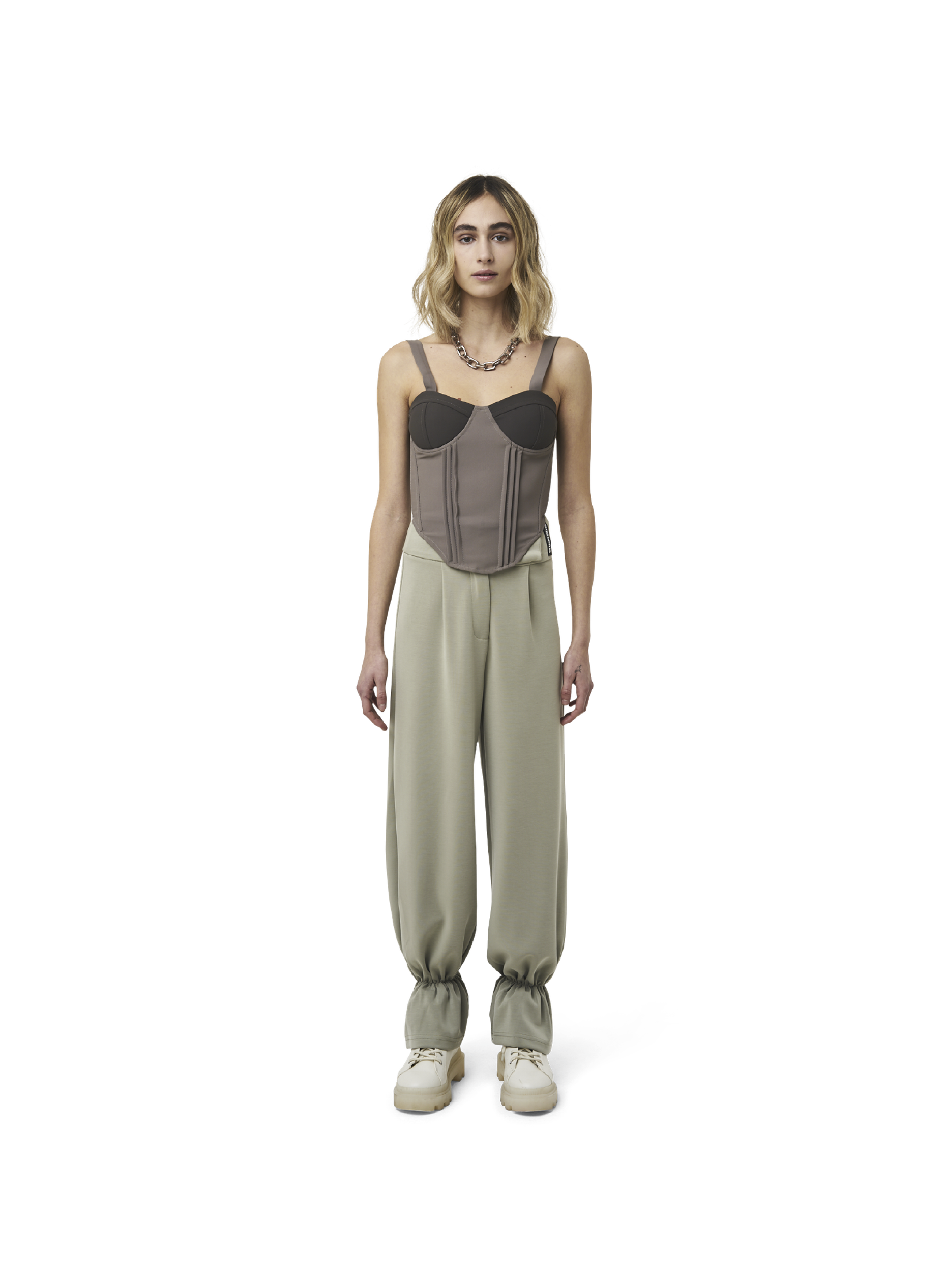 Balloon pants - light green