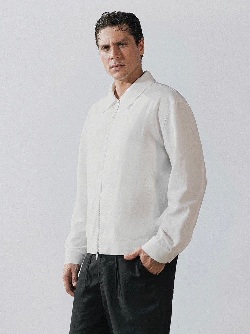 White linen jacket