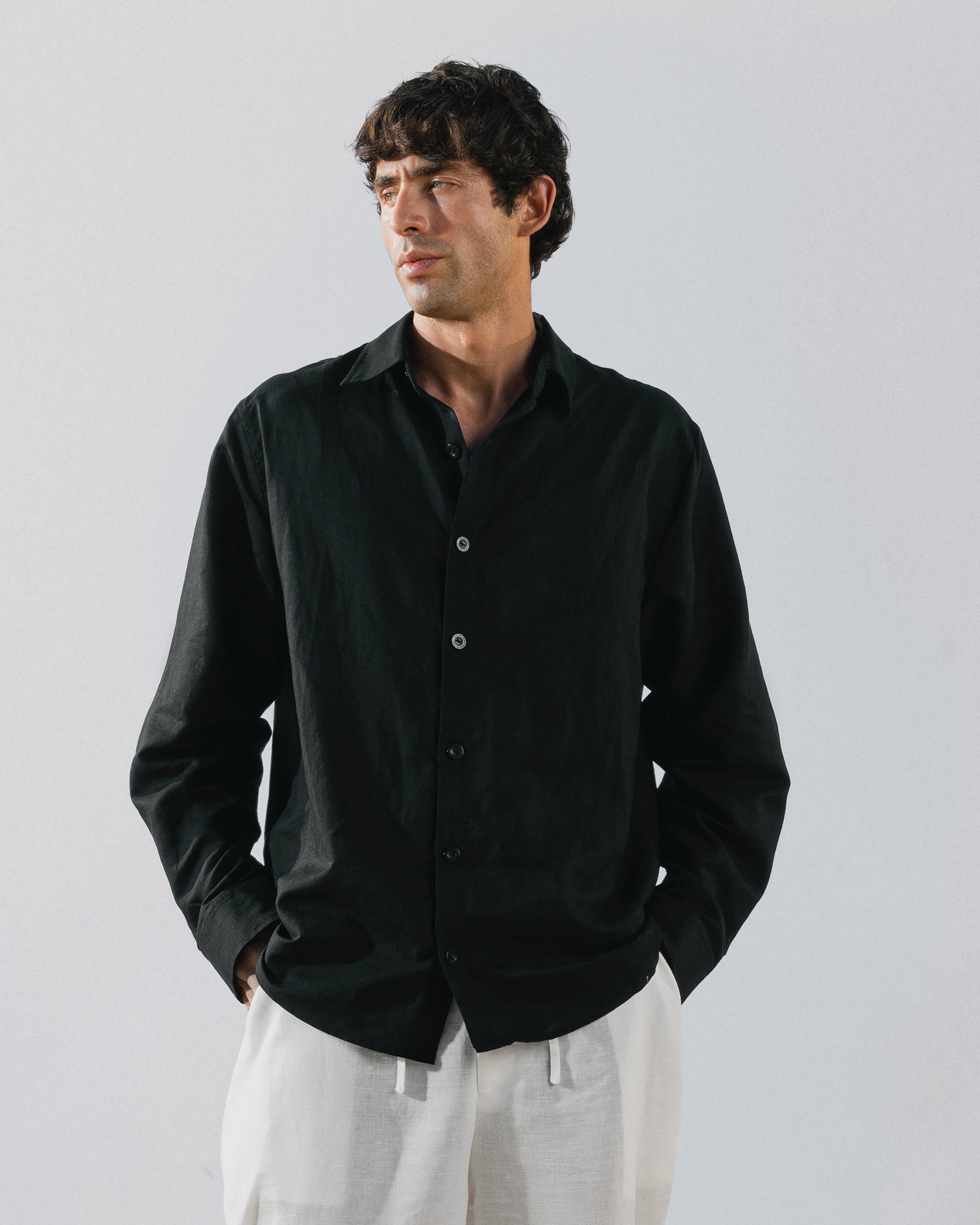 Long sleeve black shirt solmare