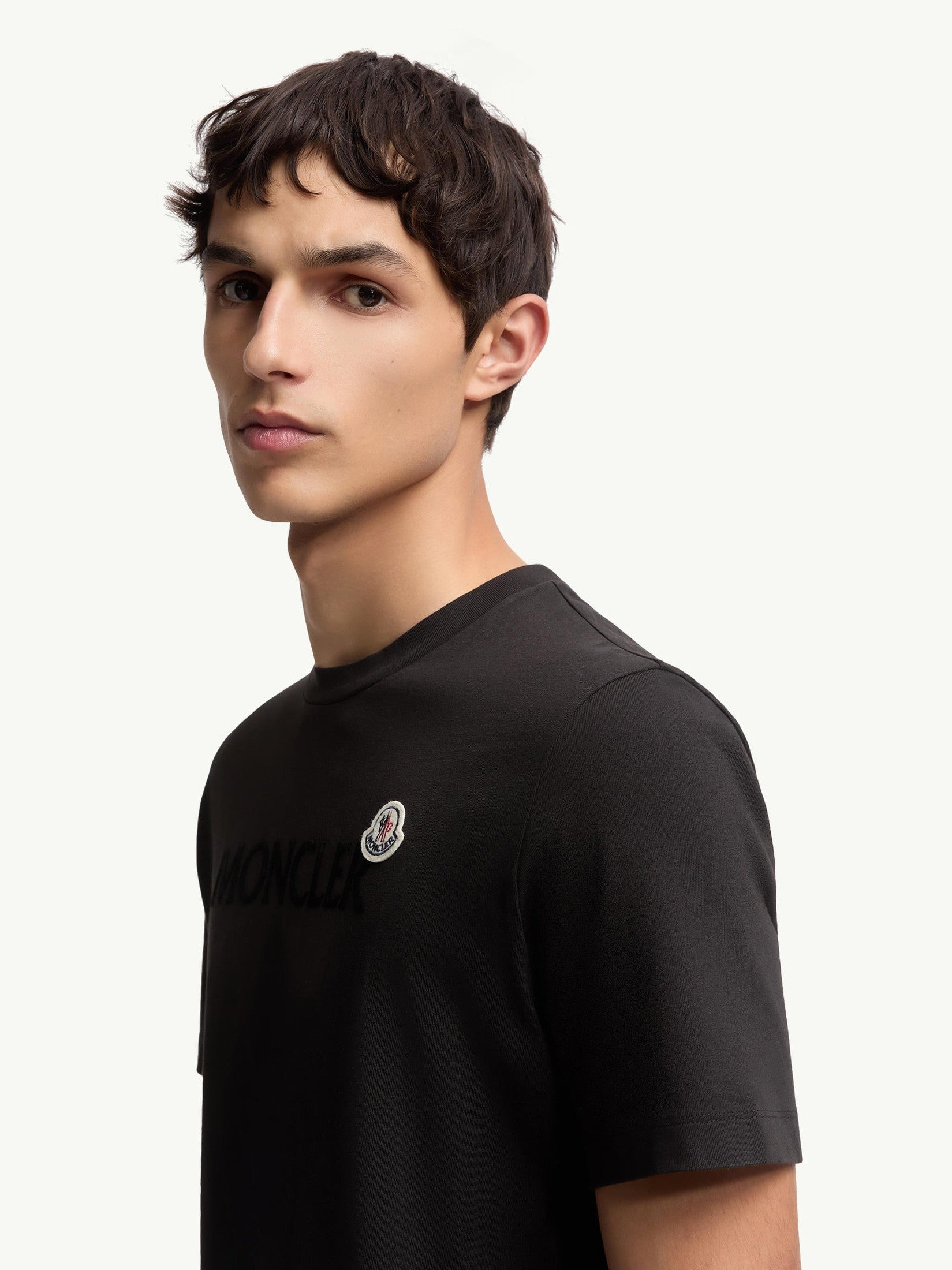 Flocked logo cotton t-shirt