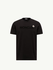 Flocked logo cotton t-shirt