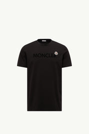 FLOCKED LOGO COTTON T-SHIRT