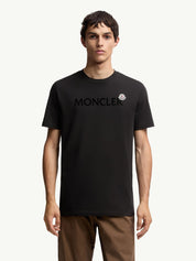 Flocked logo cotton t-shirt