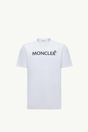 FLOCKED LOGO COTTON T-SHIRT