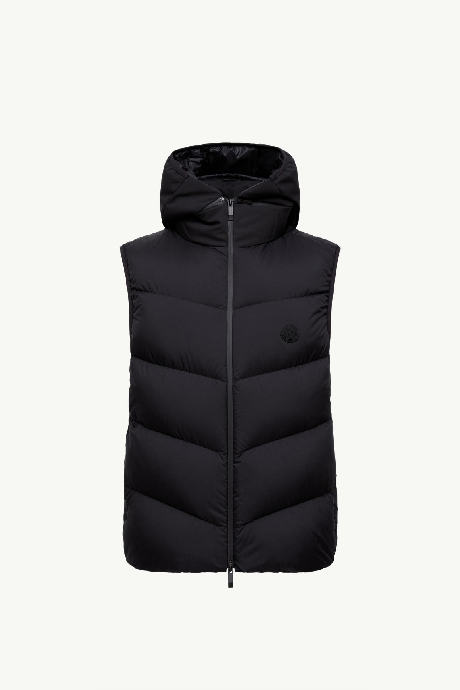GUERSAC DIAGONAL-QUILTED HOODED DOWN VEST