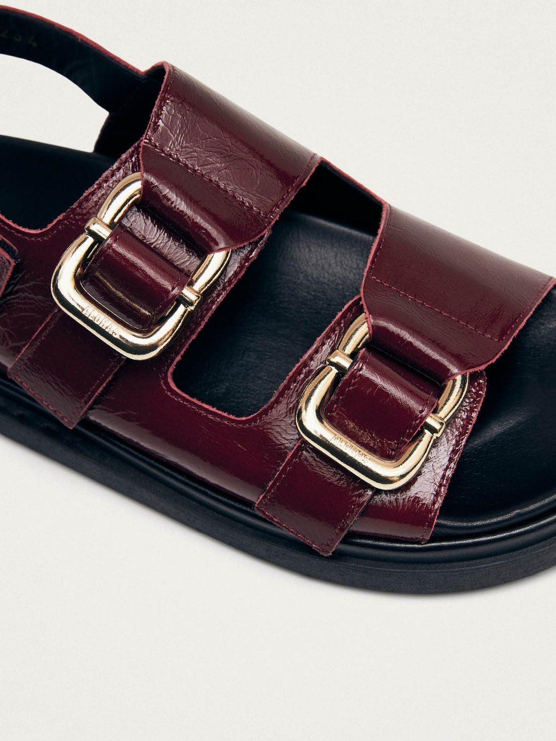 Harper onix burgundy leather sandals