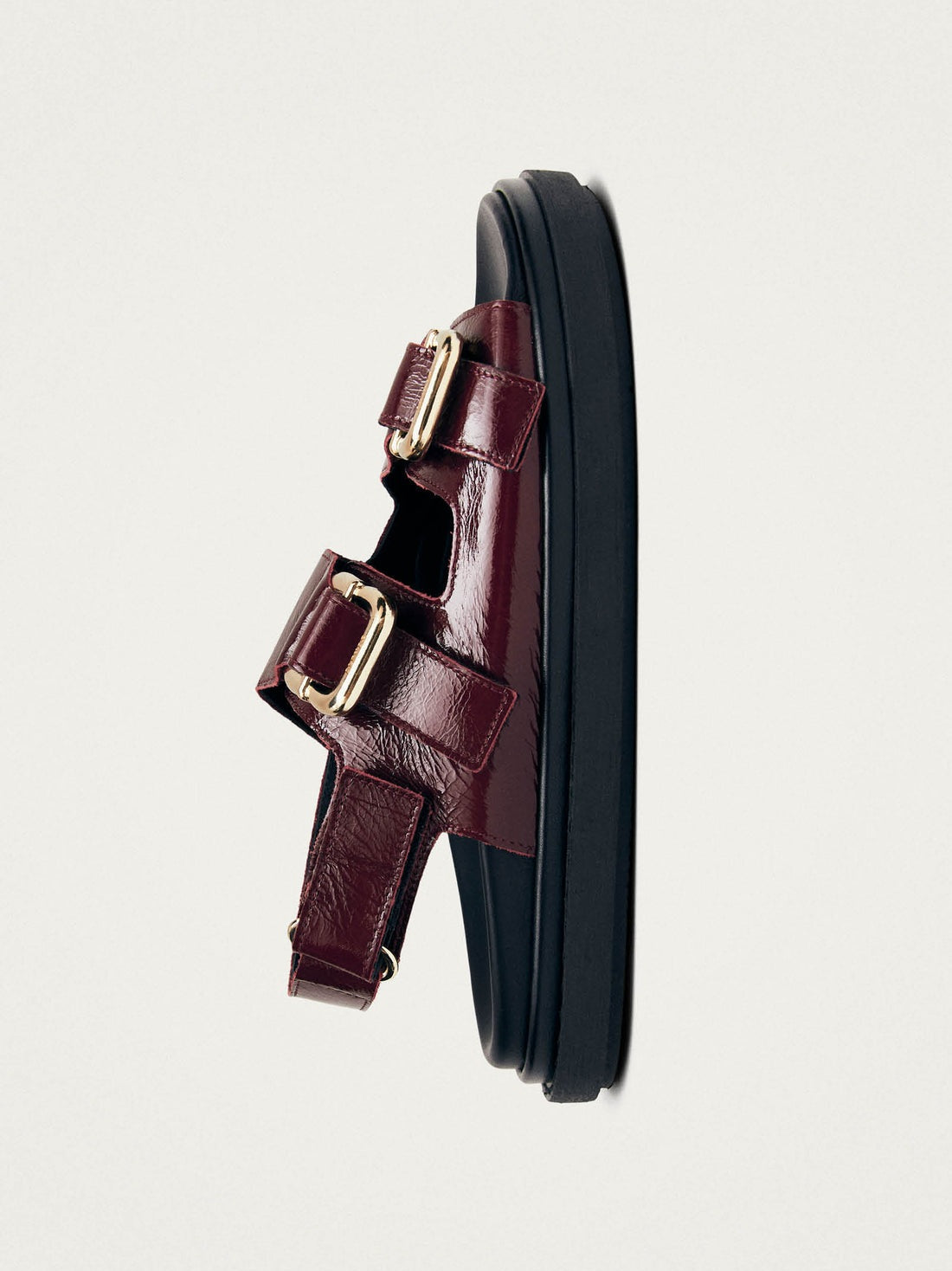 Harper onix burgundy leather sandals