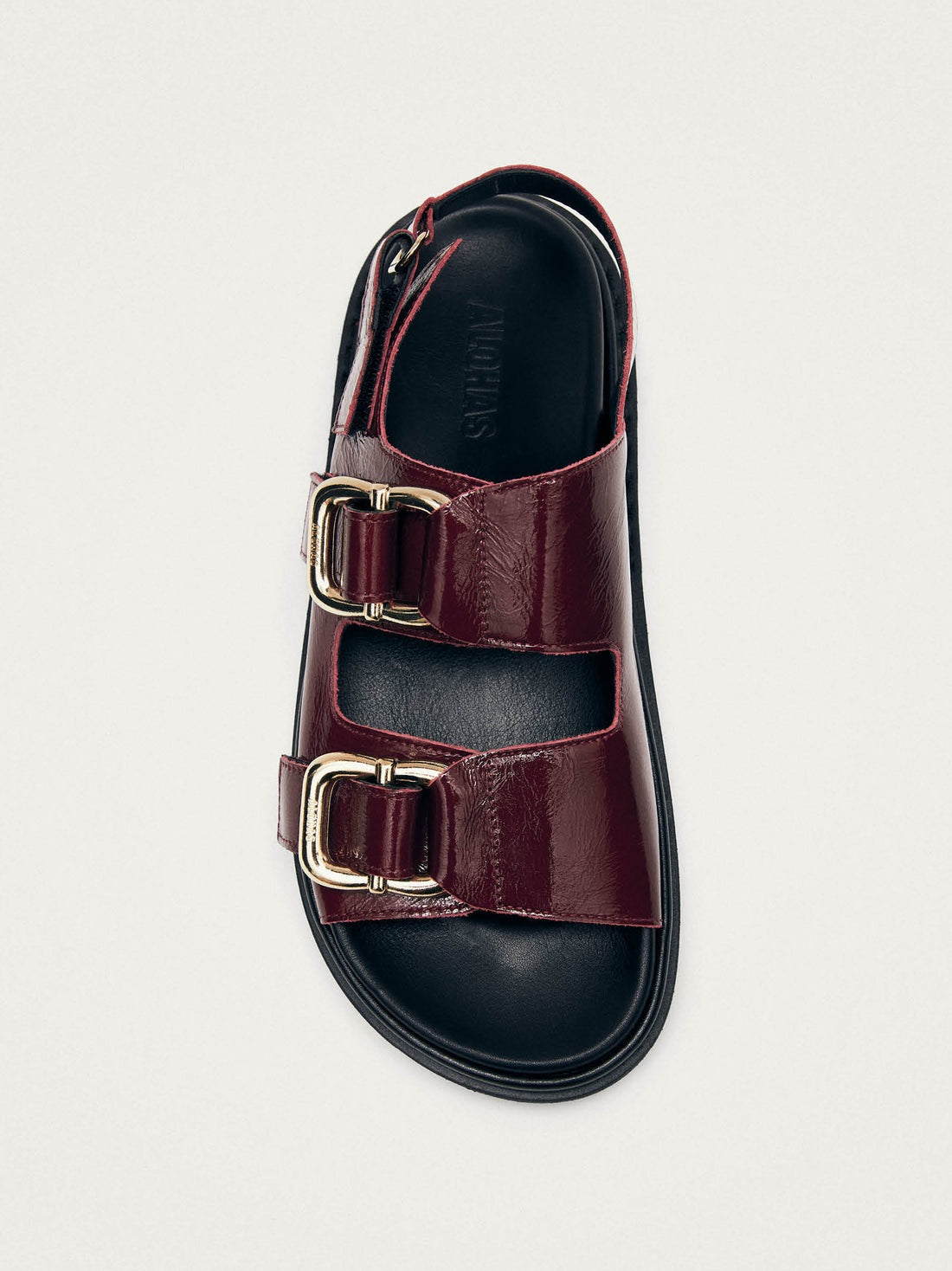Harper onix burgundy leather sandals
