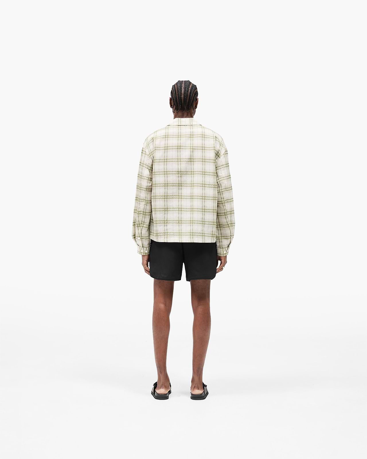 Sheer Long Sleeve Flannel Shirt