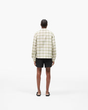 Sheer Long Sleeve Flannel Shirt