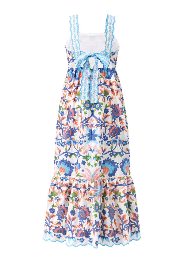 JOANNA EMBROIDERED MAXI DRESS