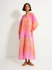MAKEDA | Button Up Dress