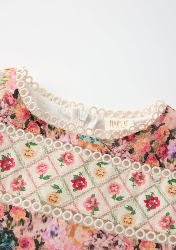 LILAH FLORAL MINI DRESS