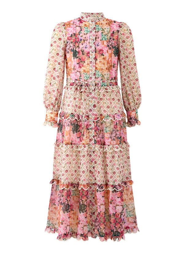 LILAH FLORAL MAXI DRESS