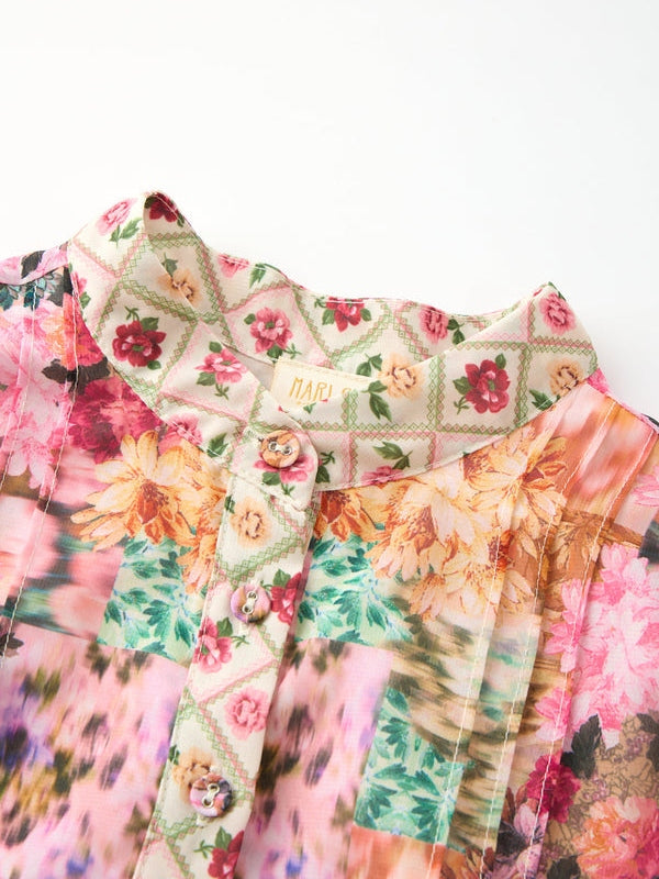 Lilah floral maxi dress