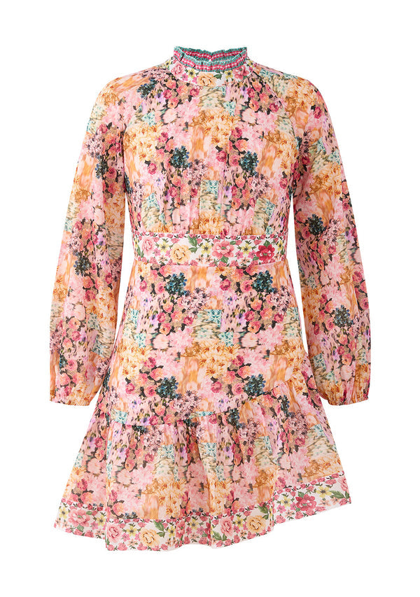 LILAH FLORAL SLEEVE DRESS