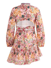 Lilah floral sleeve dress
