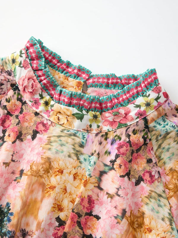 Lilah floral sleeve dress