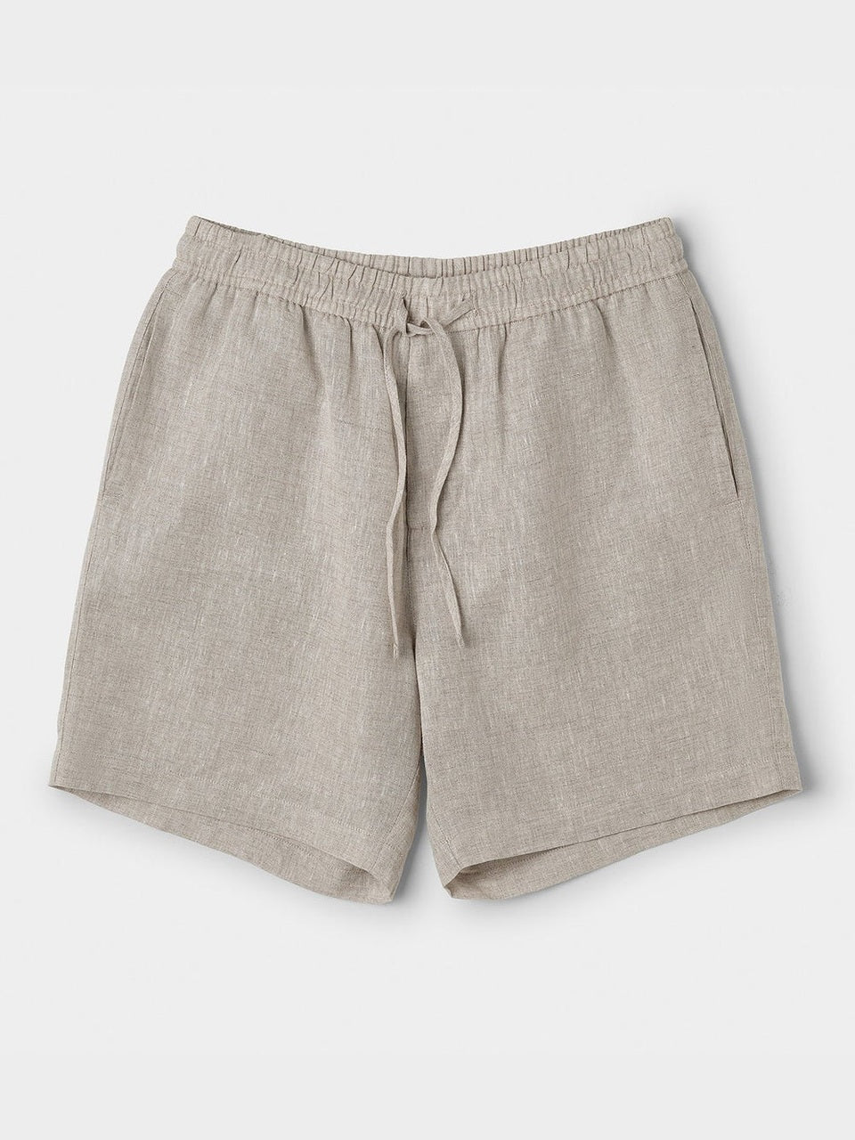 Linen drawstring shorts oatmeal