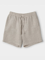 Linen drawstring shorts oatmeal